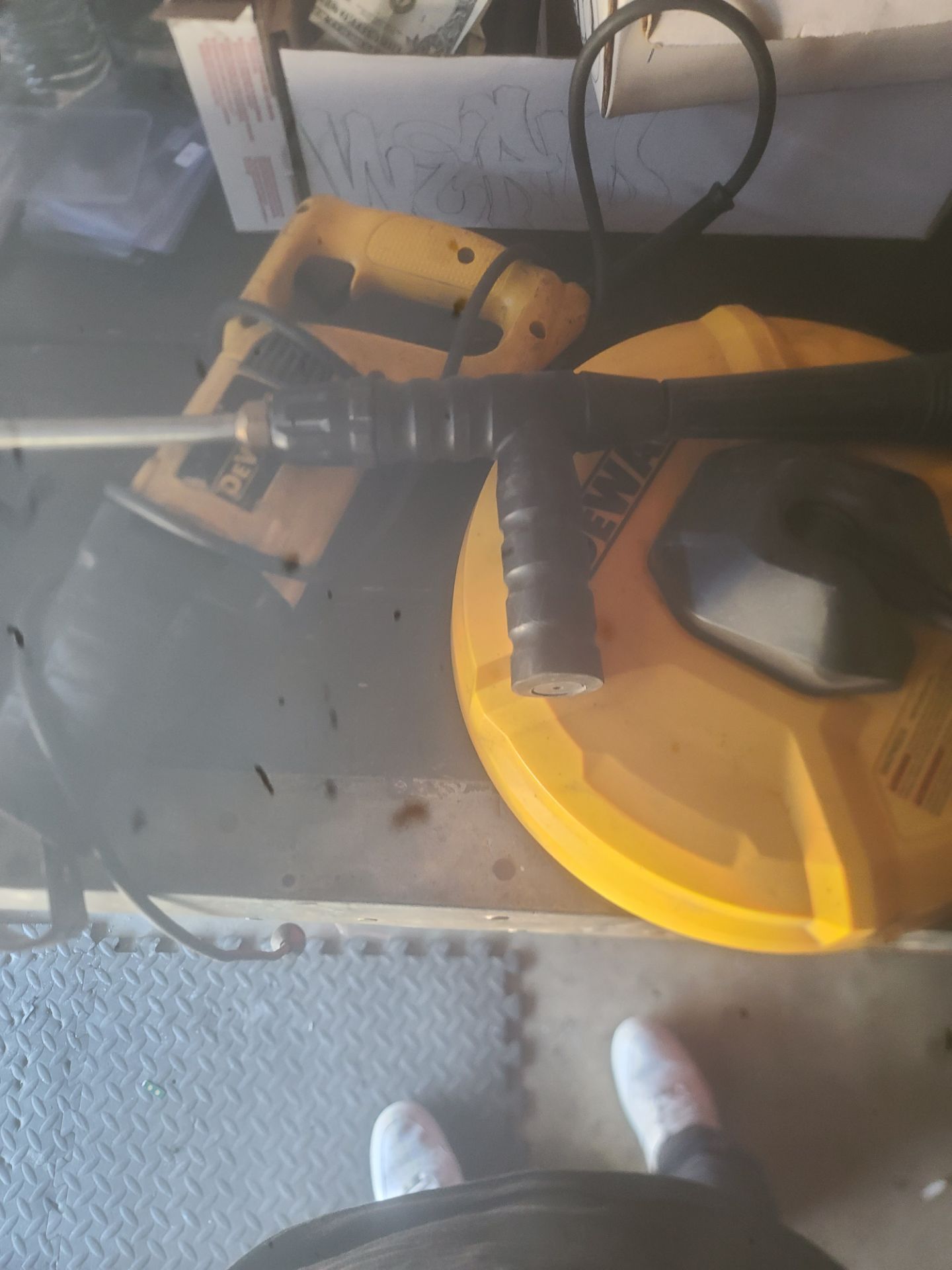 Dewalt saw and floor cleaner for a pressurewasher