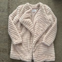 BB Dakota Pink Faux Fur Jacket