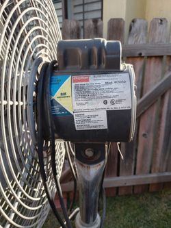 Industrial fan with pedestal