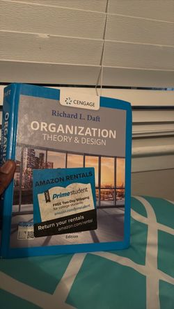Organization Theory & Design 13th edition