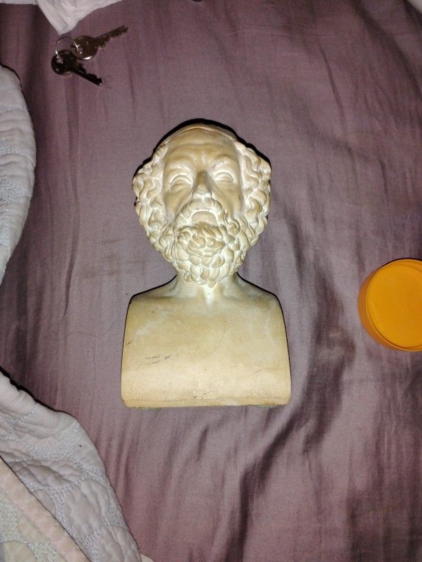 Homer Small Bust Marble? 7"