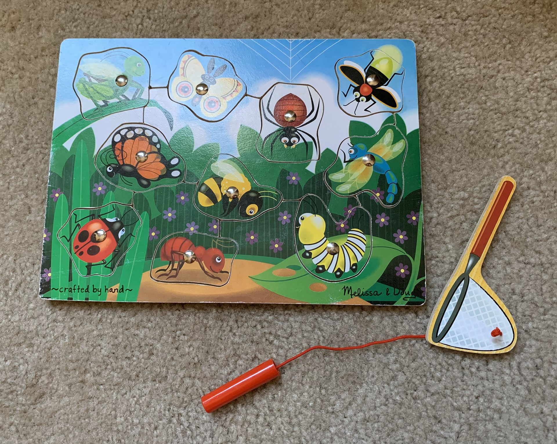 Melissa and Doug Bug Catching Wooden Puzzle Game