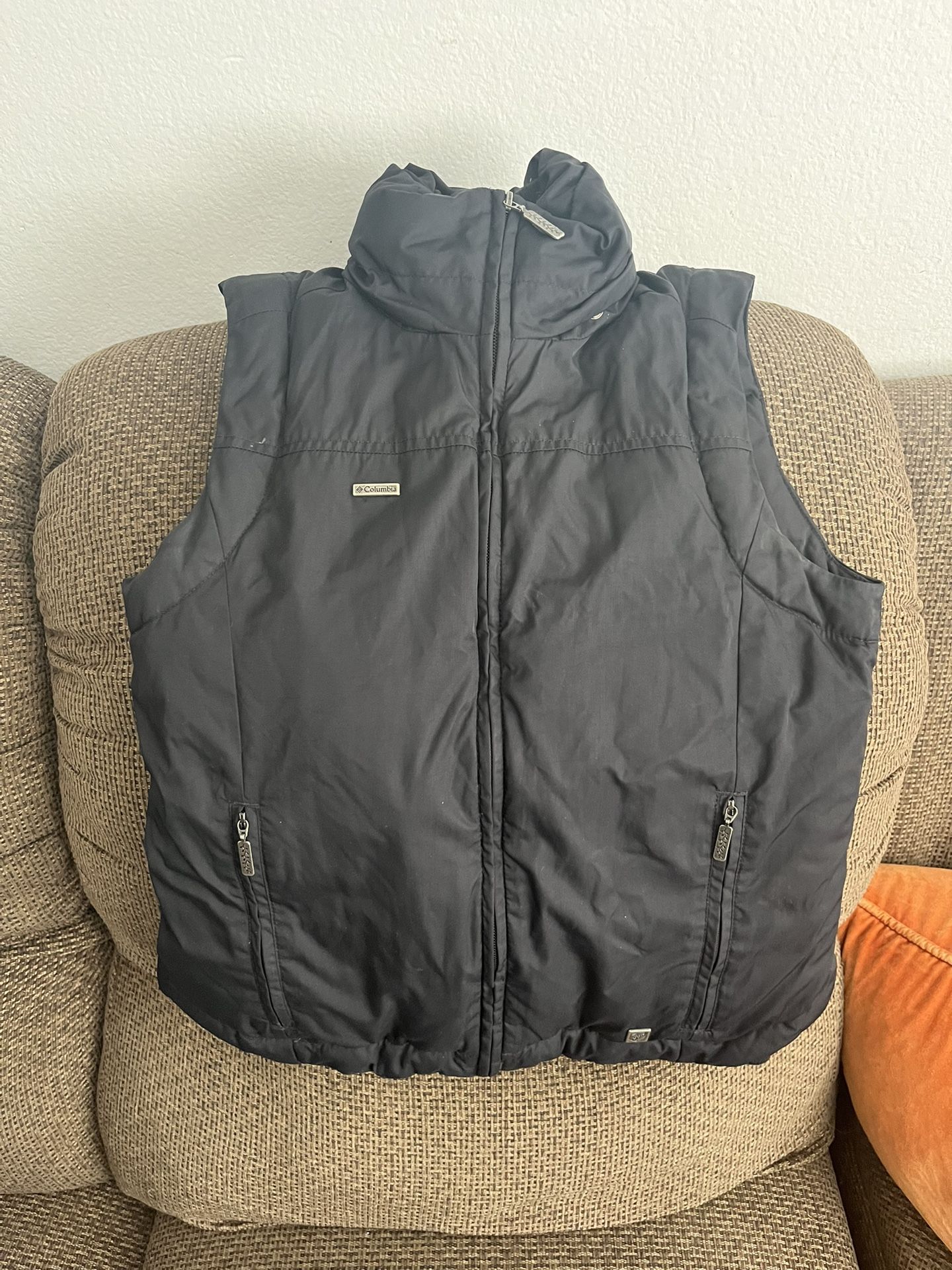 Columbia XCO Down Vest Puffer Jacket Womens XS Black *Missing Hood*