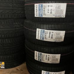 225/45/17 Kumho  New Tires Set Of 4 Installed And Balanced Set De 4 Llantas Nuevas Instaladas Y Balanceadas