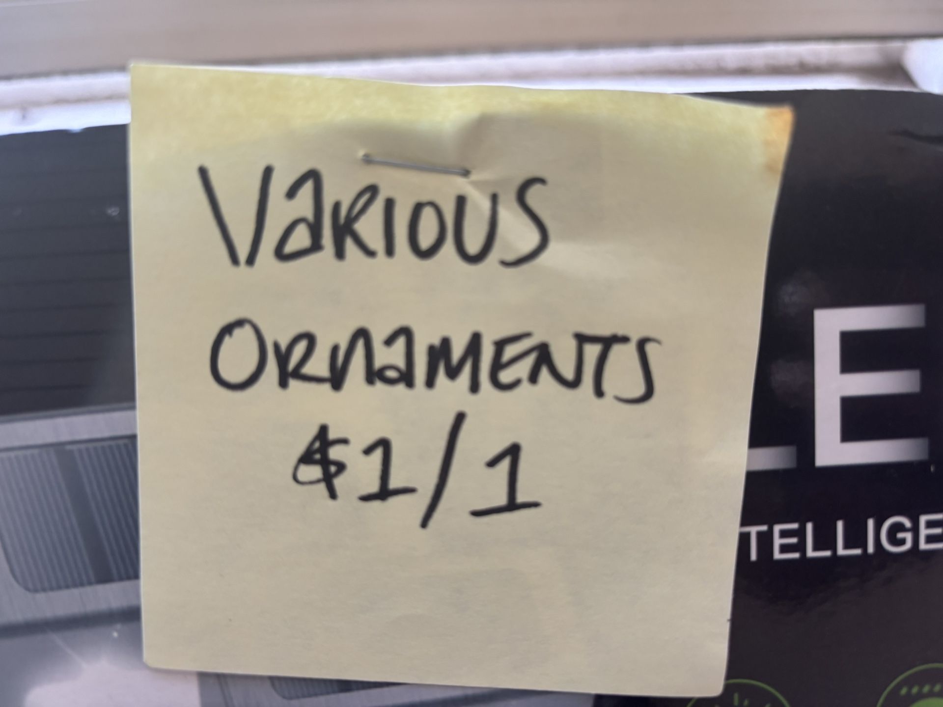 Various Holiday Ornaments