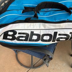 Babolat 6 Racket Tennis Bag and 3 Sleeves Of Pro Penn Marathon Tennis Balls (12 Balls Total)
