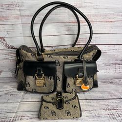Dooney & Bourke Signature Canvas Satchel Please Read