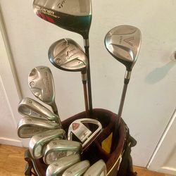 NICE TaylorMade Golf Clubs Set - GREAT Grips - w/ Hybrid & 7 Wood!