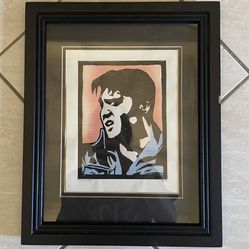 Elvis Presley Pop Art Limited Edition Print Signed 2004 Framed 53/200