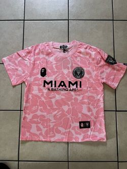 BAPE x Inter Miami CF Pink Camo Jersey Tee
