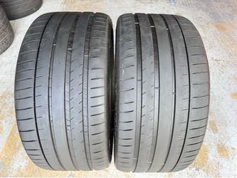 Two Tires 295/35/21 Michelin Pilot Sport 4S with 70-75% Left EXCELLENT BEST VALUE PAIR
