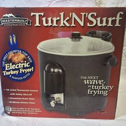 Masterbuilt Turk N Surf 28 Qt Electric Turkey Fryer & Seafood Boil Kettle NEW