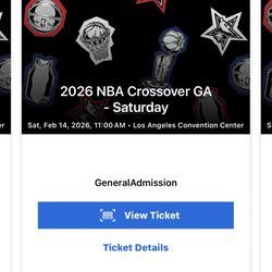 2 NBA Crossover Tickets