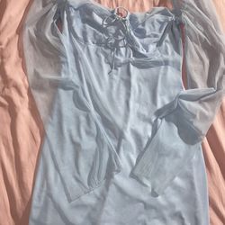 Baby Blue Mini Dress 