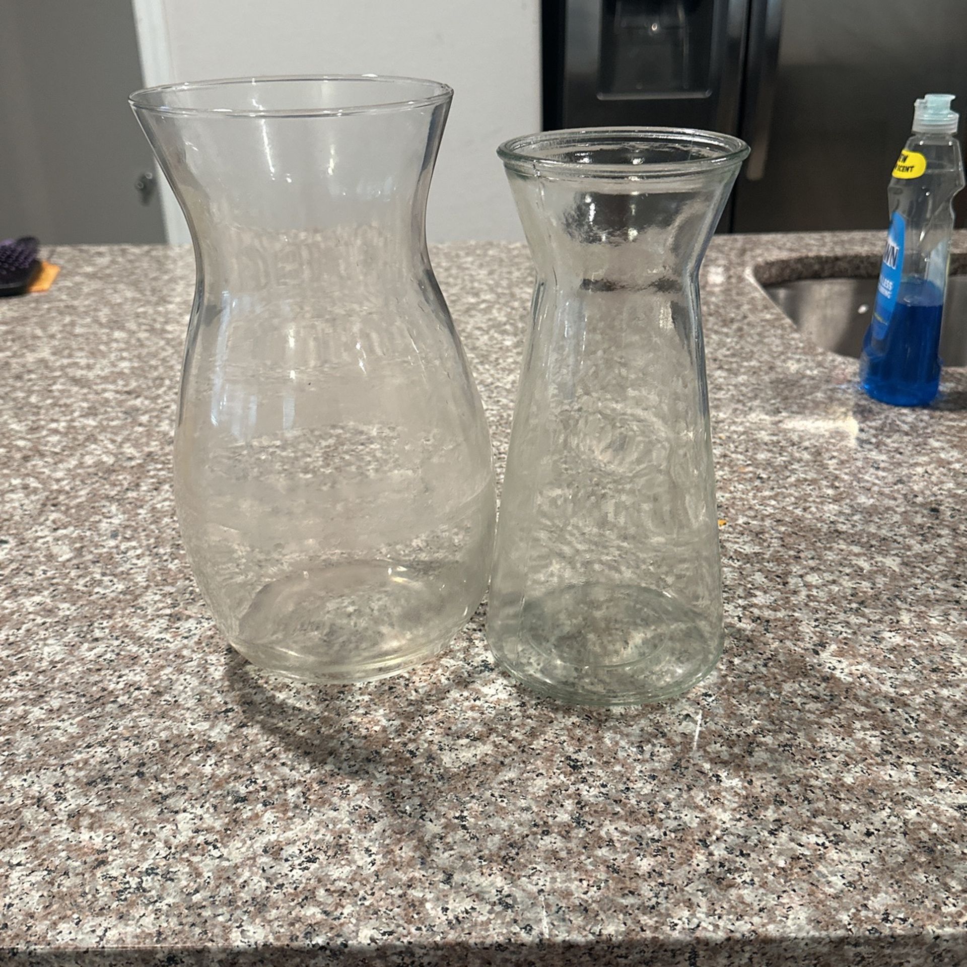 2 Glasses flower Vase.
