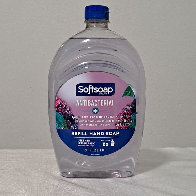 Softsoap Antibacterial Refill Hand Soap 50oz ( White Tea & Berry )