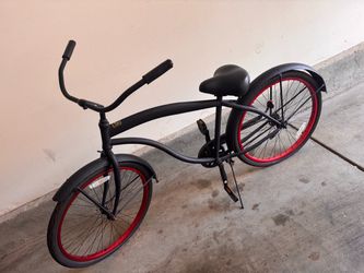 Black Beach-cruiser Bike