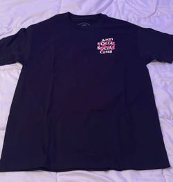 Anit social pink and black shirt