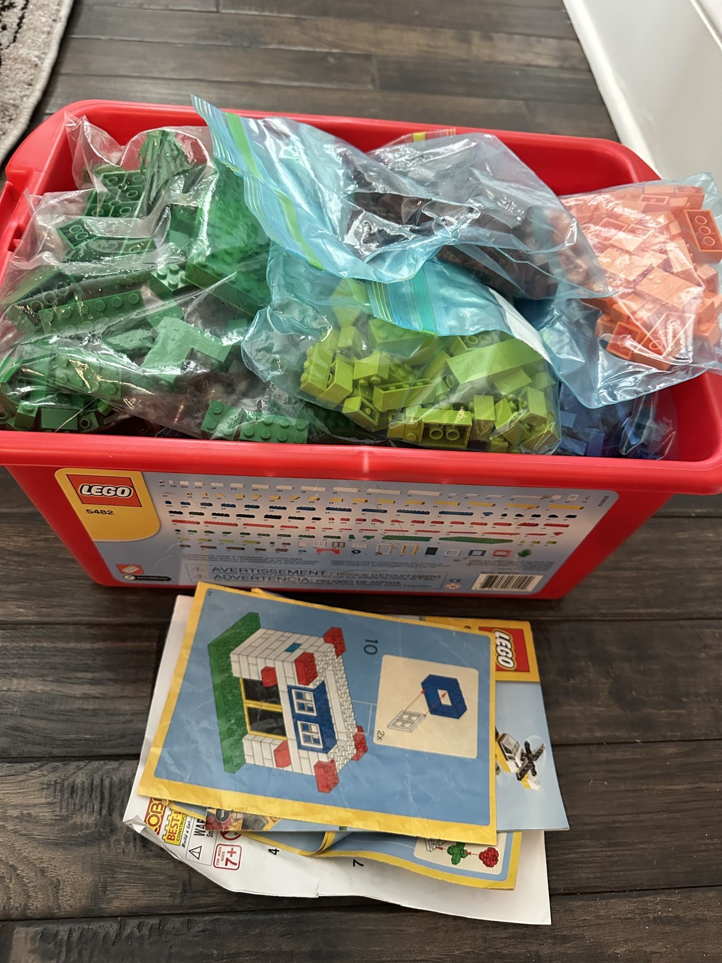 Large Box Of Block Style Legos…9 Pounds