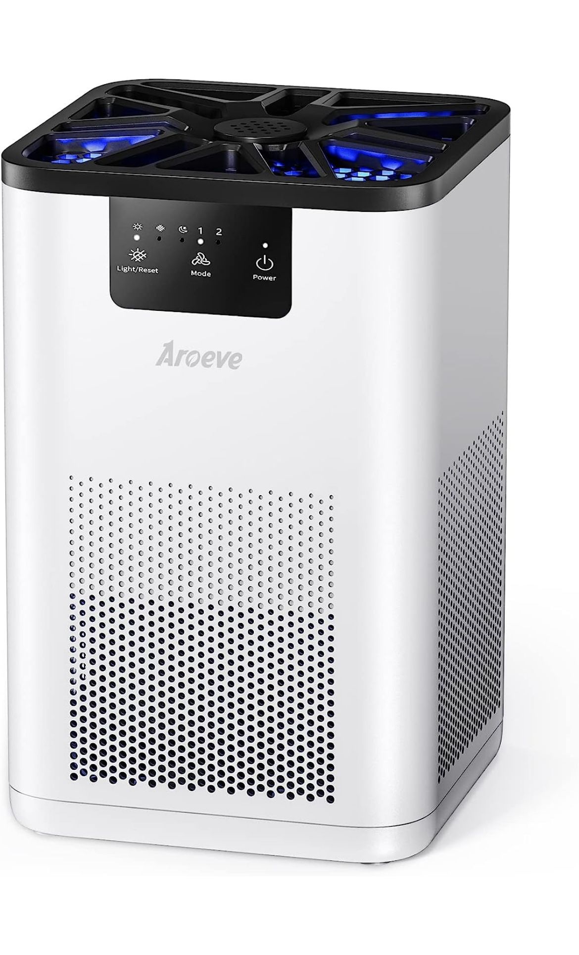   AROEVE Air Purifiers for Bedroom HEPA Air Purifier With Aromatherapy Function For Pet Smoke Pollen Dander Hair Smell 20dB Air CleaReg. Retail $59.99