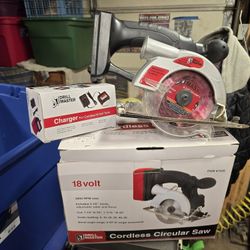 Drill Master Cordless Circular Saw And Charger