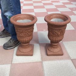New Flower Pots Made Out Of Cement Perfect Gift 