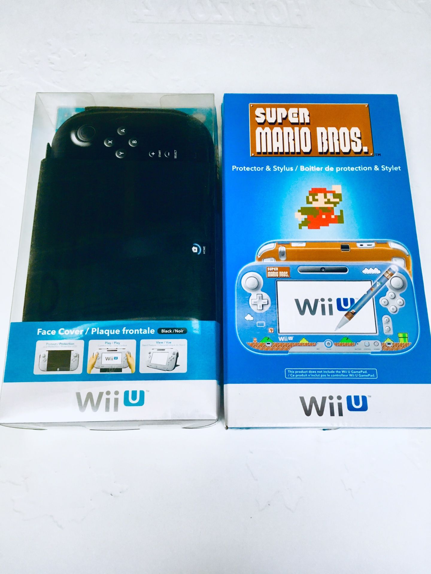 Wii U super Mario Armor+stylus & Flip Cover both!