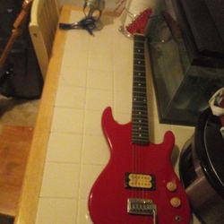 1980 S Cruise Electric Guitar Red With White Dials Model SC-12tr 