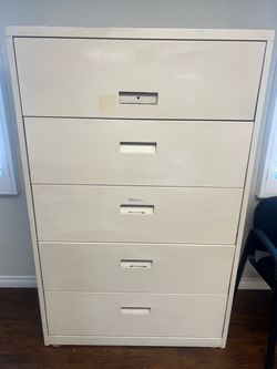 5-Drawer Lateral Metal Filing Cabinet