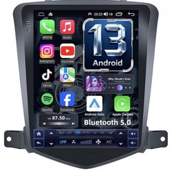 Upgrade Car Radio for Chevrolet Chevy Cruze 2009-2015:Wireless CarPlay Android Auto Bluetooth 5.0 Touch Screen GPS Naviagation SWC 5G WiFi 1080P Backu