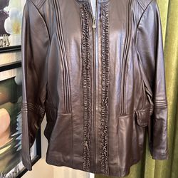 Terry Lewis Women’s Leather Jacket 2X