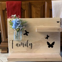 Large farmhouse style wall shelves