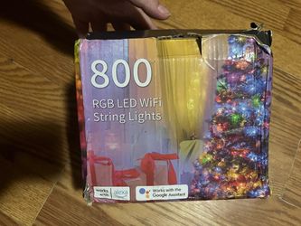 800 LED RGB WiFi string lights for Christmas tree