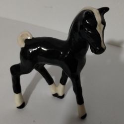VINTAGE PORCELAIN - CERAMIC HORSE FIGURINE 4"×2.5" - S89