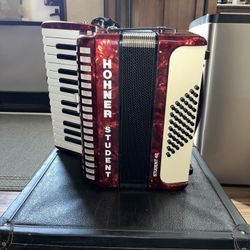 Hohner Student 48 - Excellent Condition With Travel Case And Straps 