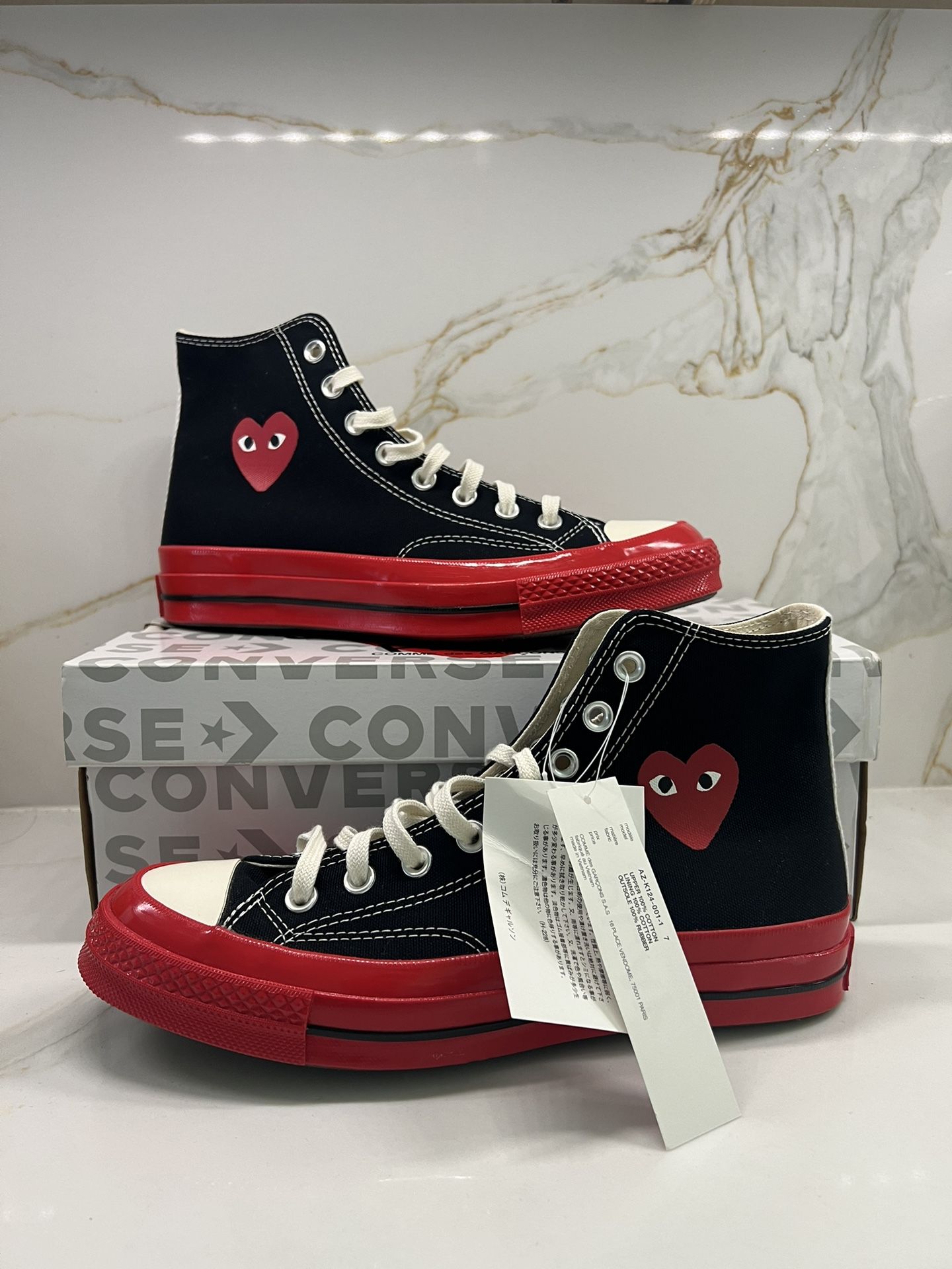 Converse Comme des Garçons CDG Chuck 70 Hi A01793C Size 7 Mens