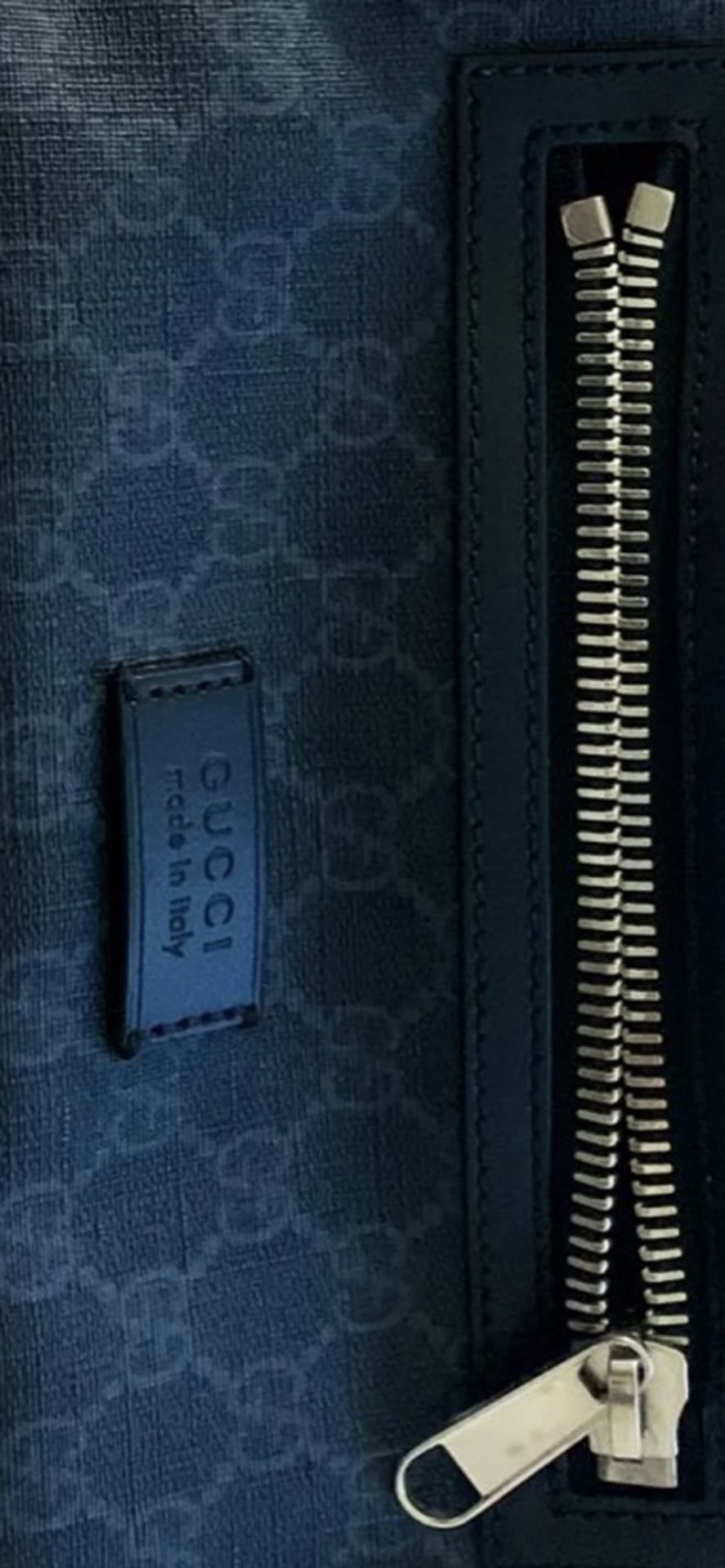 Gucci Black Zip Top GG Canvas Crossbody