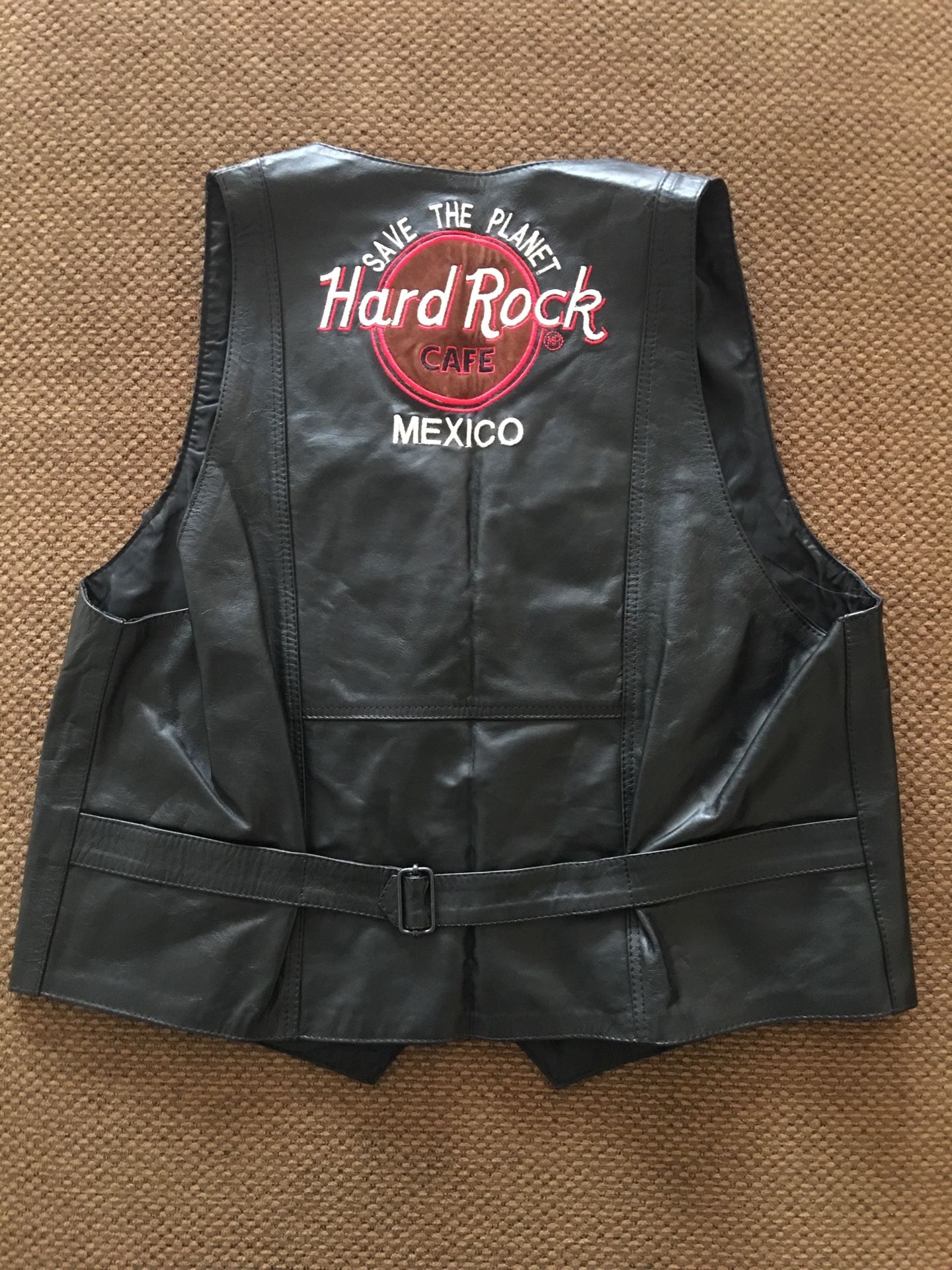 Hard Rock Cafe Leather Vest - Chaleco de Piel