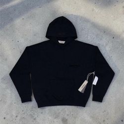 Black essentials hoodie