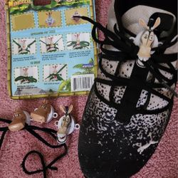 Madagascar Marty & Gloria Shoe lace clips decorative for sneakers kids n lace shoes