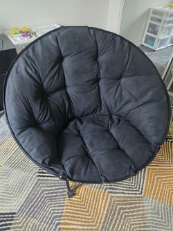 Saucer chair round foldable dorm