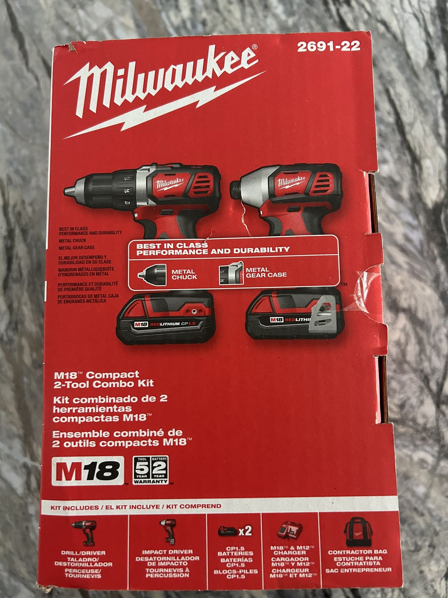Milwaukee 2997-22 Hammer Drill/Impact Driver Kit
