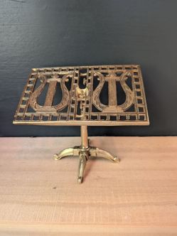 Vintage Brass Small Music Stand