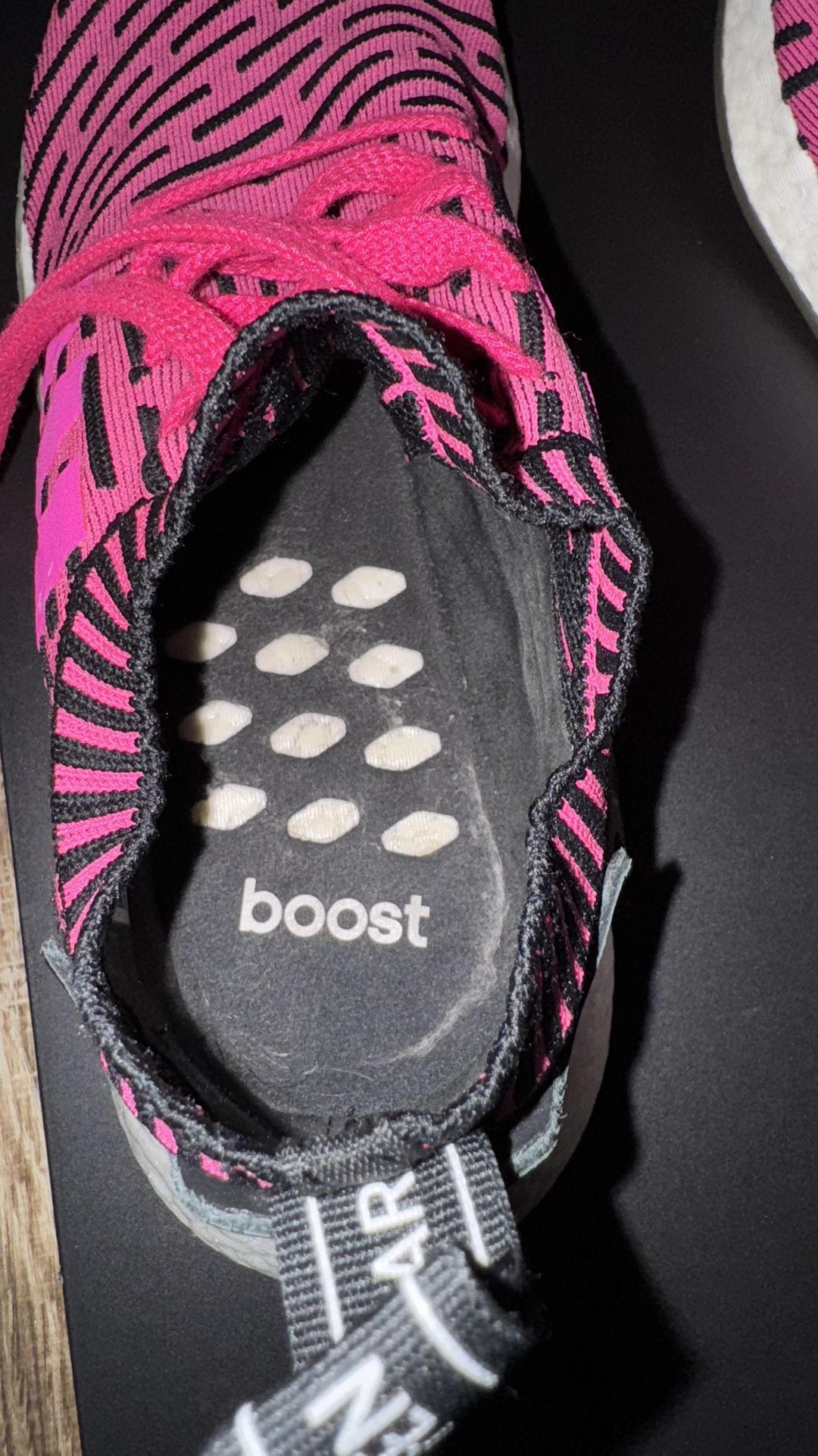 Mens Adidas NMD R2 Primeknit Mesh shoes Shock Pink