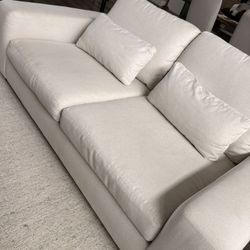 Pottery Barn Couch & Ottoman