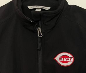 Port Authority Cincinnati Reds Women’s Full Zip Soft Shell Vest.