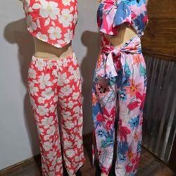 New 2piece Top  And Pants/Jumpsuit  10.00 Each 