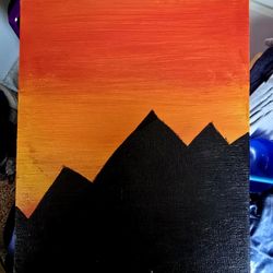 sunset painting