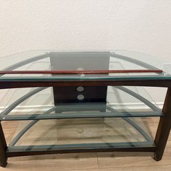 Glass TV stand