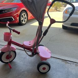 Pink Tricycle Radio Flyer